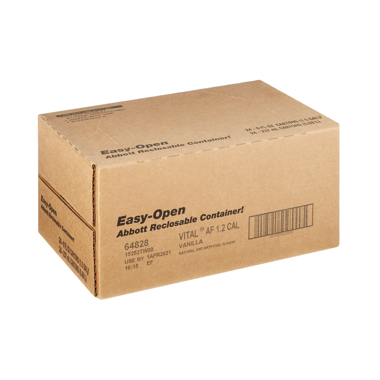 Oral Supplement Vital® AF 1.2 Cal Vanilla Flavor Liquid 8 oz. Reclosable Carton - BeHope