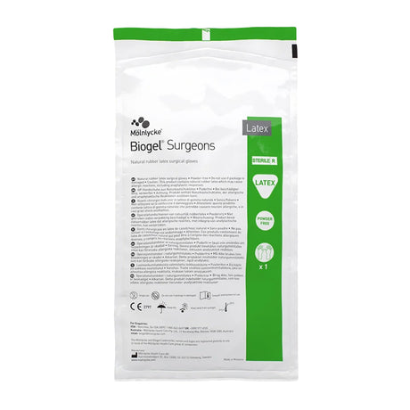 Surgical Glove Biogel® Surgeons Size 6.5 Sterile Latex Standard Cuff Length Micro-Textured Straw Not Chemo Approved - BeHope
