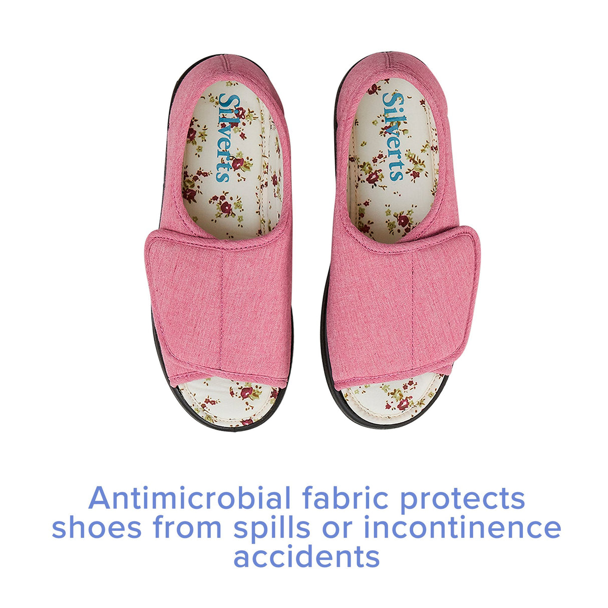 Shoe Silverts® Size 11 Female Adult Misty Rose - BeHope