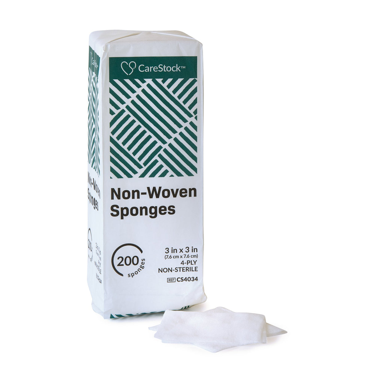 Gauze Sponge CareStock™ 4 X 4 Inch 4-Ply NonSterile 200 per Pack - BeHope