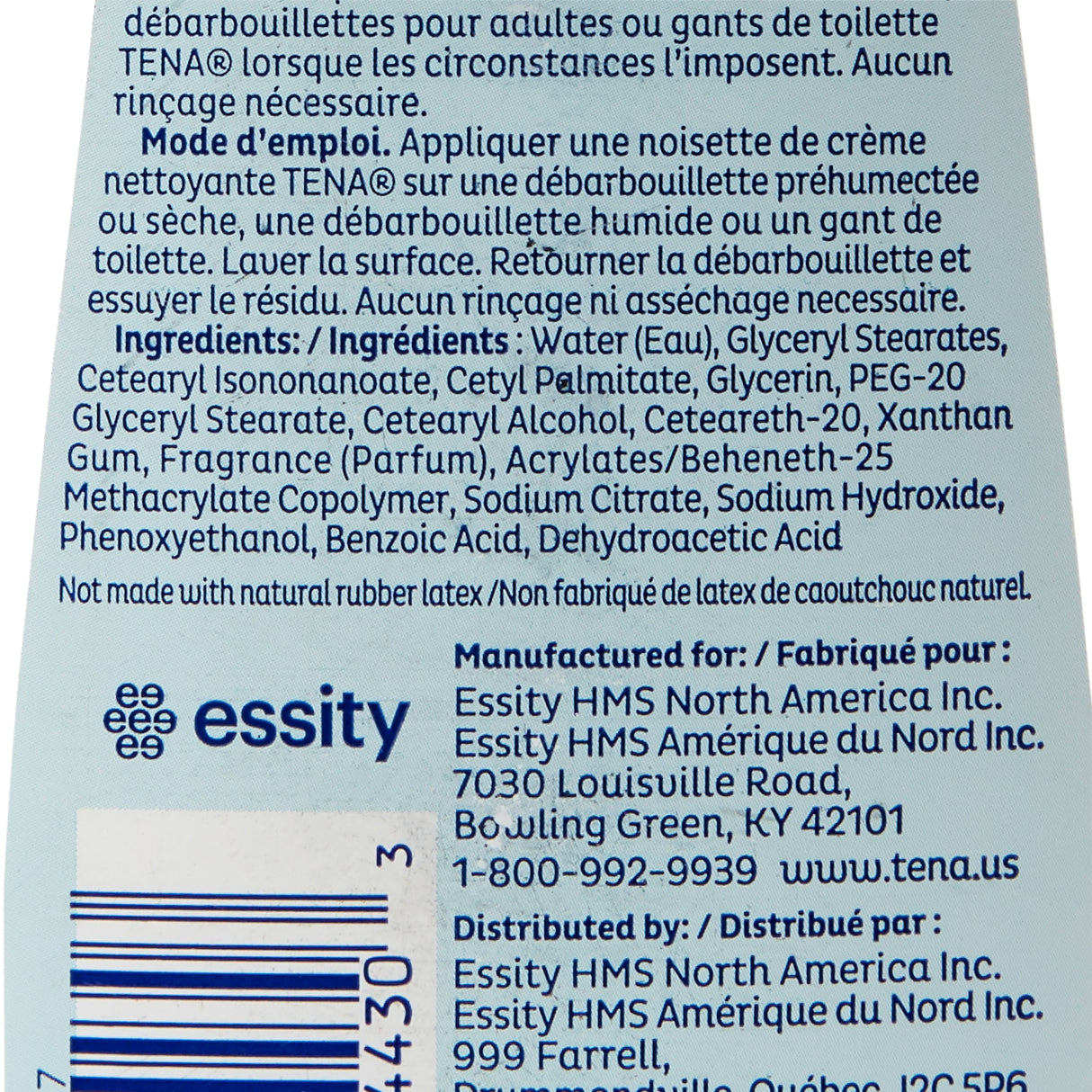 Rinse-Free Body Wash TENA® ProSkin™ Cleansing Cream Cream 16.9 oz. Tube Mild Scent - BeHope