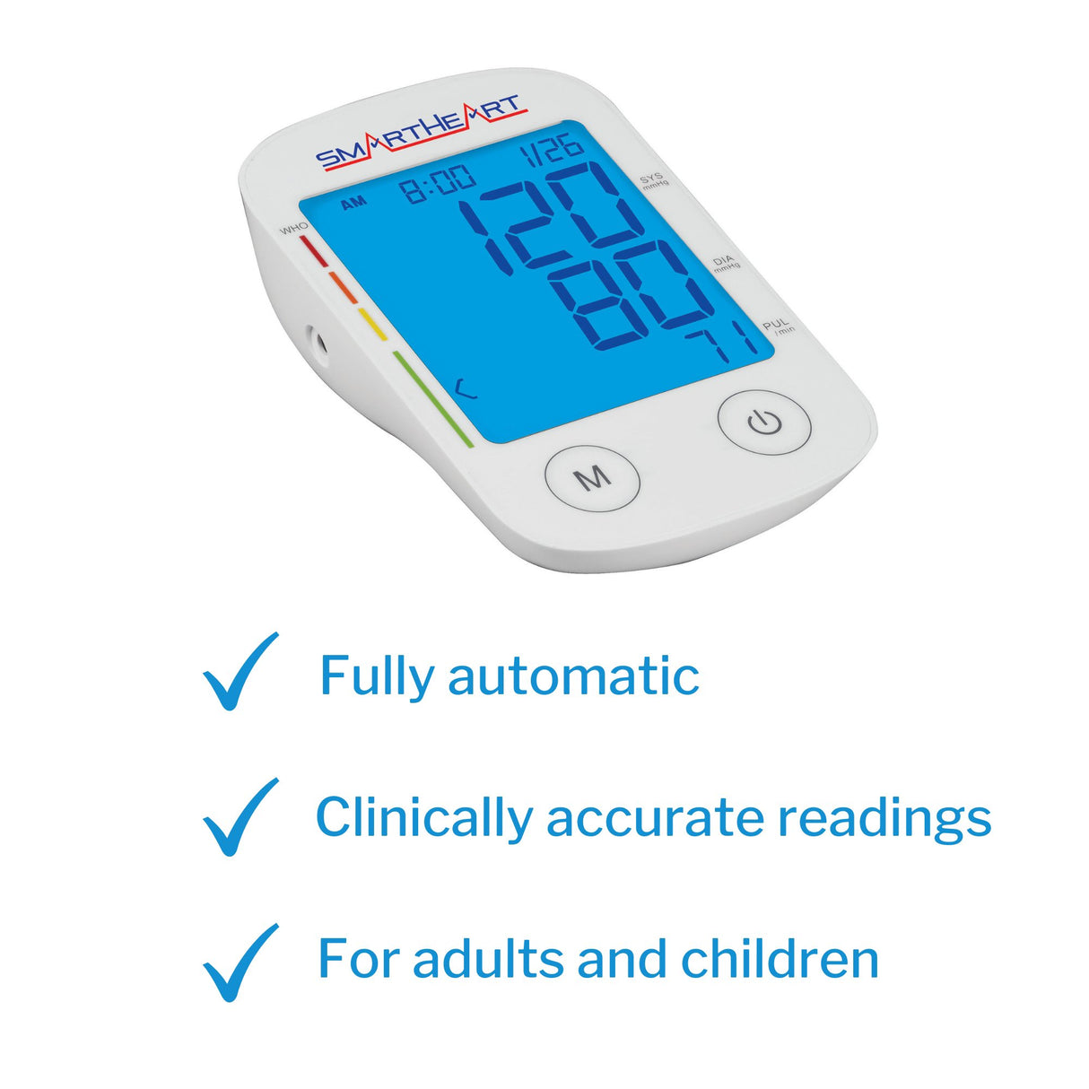 Home Automatic Digital Blood Pressure Monitor Veridian Multiple Sizes Nylon Cuff 22–30 cm to 30–42 cm Desk Model - BeHope