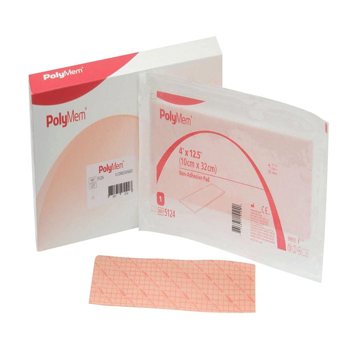 Foam Dressing PolyMem® 4 X 12-1/2 Inch Without Border Film Backing Nonadhesive Rectangle Sterile - BeHope