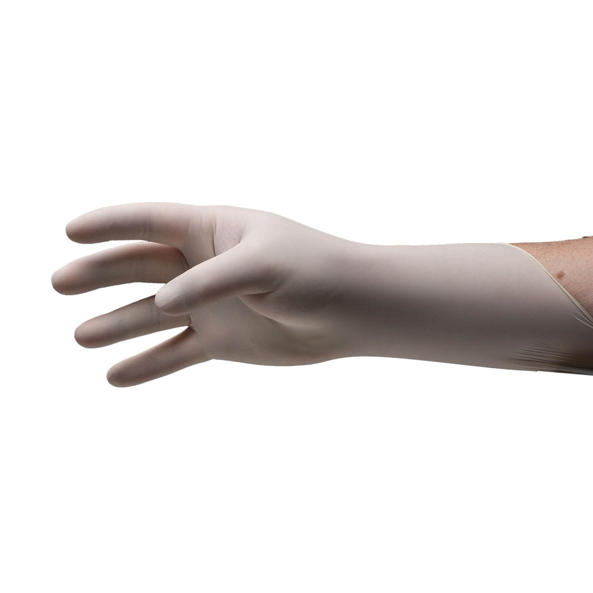 Exam Glove Pulse® 151 Series Large NonSterile Latex Standard Cuff Length Fully Textured White Not Rated - BeHope