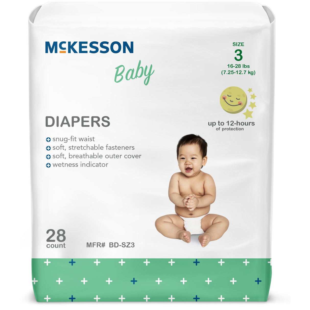 Unisex Baby Diaper McKesson Size 3 Disposable Heavy Absorbency - BeHope