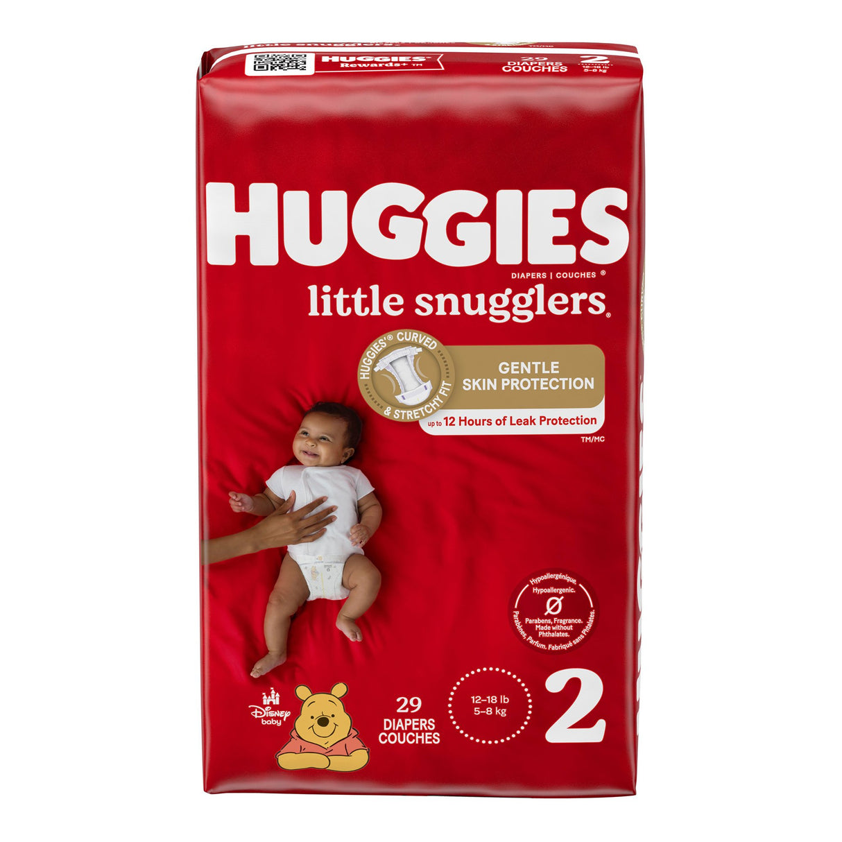 Unisex Baby Diaper Huggies® Little Snugglers Size 2 Disposable Heavy Absorbency - BeHope