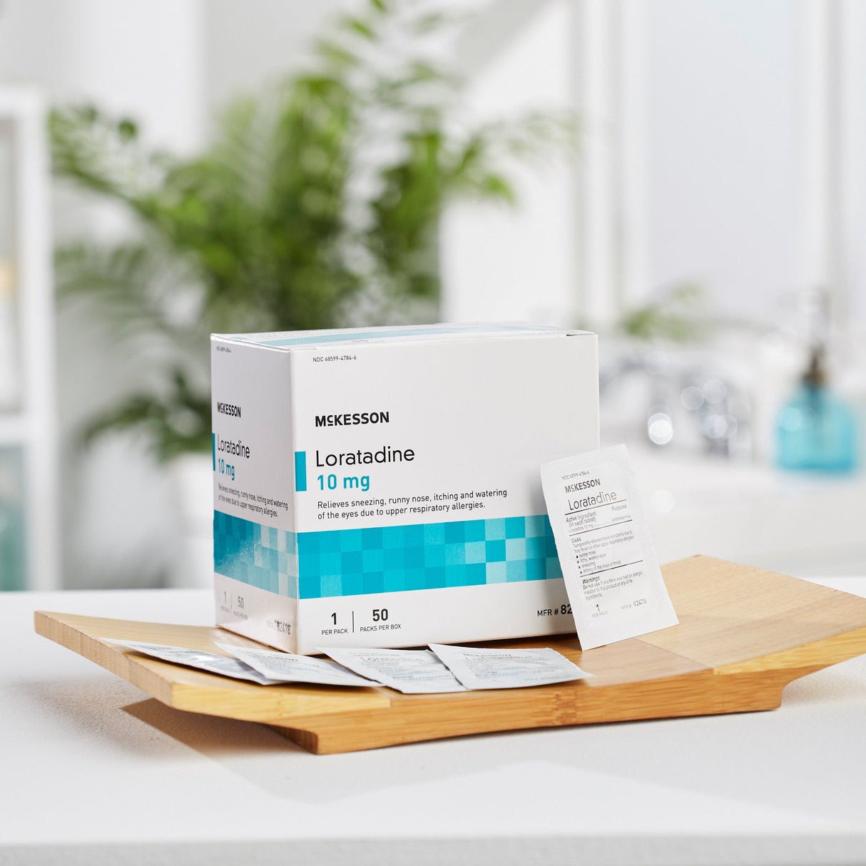 Allergy Relief McKesson 10 mg Strength Tablet 1 per Packet - BeHope