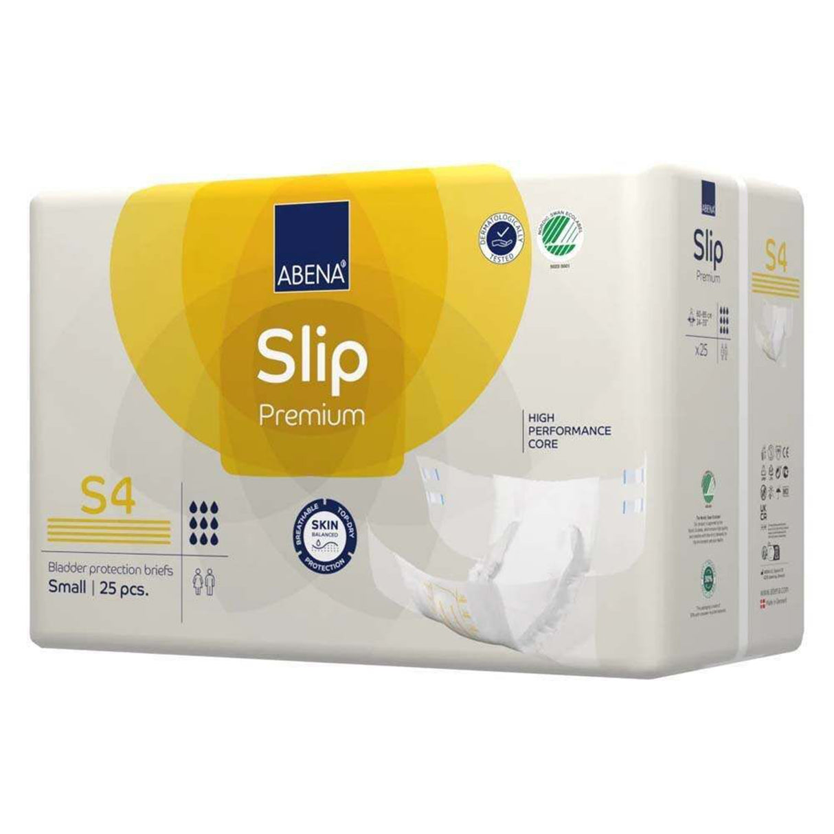 Unisex Adult Incontinence Brief Abena® Slip Premium S4 Small Disposable Heavy Absorbency - BeHope