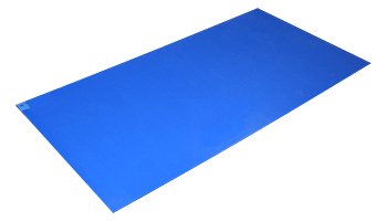 Adhesive Floor Mat Poly Tack 18 X 45 Inch Blue Polyethylene Film - BeHope