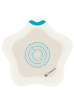 Ostomy Barrier SenSura® Mio Kids Trim to Fit, Standard Wear Adhesive Coupling Without Flange Green Code System 0 to 1-3/8 Inch Opening - BeHope