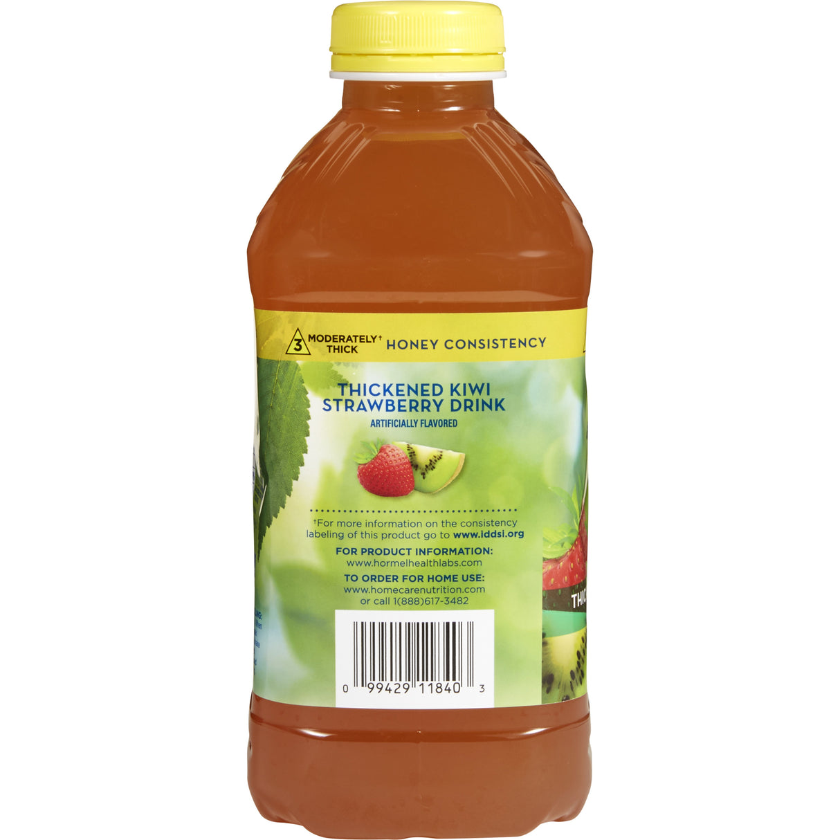 Thickened Beverage Thick & Easy 46 oz. Bottle Kiwi Strawberry Flavor Liquid IDDSI Level 3 Moderately Thick/Liquidized - BeHope