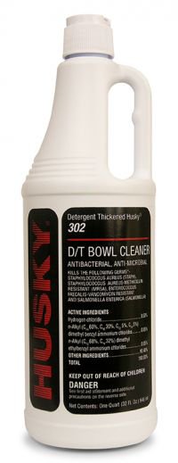 Toilet Bowl Cleaner Husky® 302 Acid Based Manual Pour Liquid 32 oz. Bottle Floral Scent NonSterile - BeHope