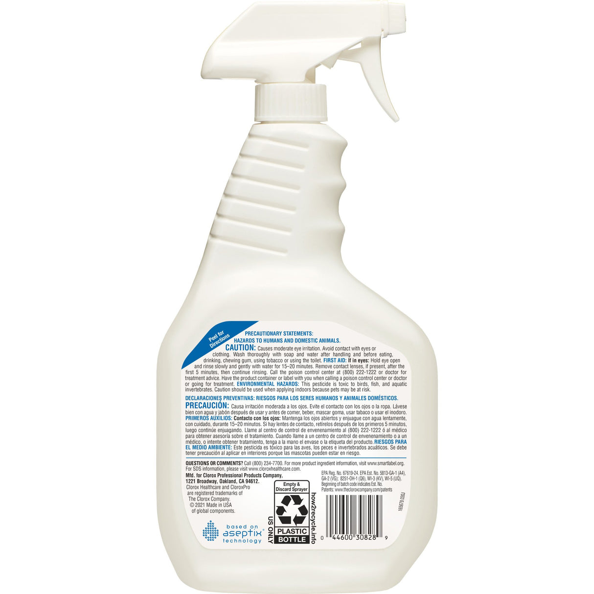 Surface Disinfectant Cleaner Clorox Healthcare® Peroxide Based Trigger Spray Liquid 32 oz. Bottle Unscented NonSterile - BeHope