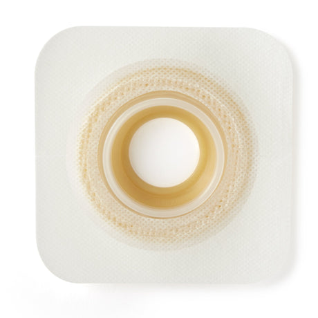 Ostomy Barrier Sur-Fit Natura® Precut, Extended Wear Durahesive® Adhesive 45 mm Flange Sur-Fit Natura® System Hydrocolloid 1-1/4 Inch Opening 4-1/2 X 4-1/2 Inch - BeHope
