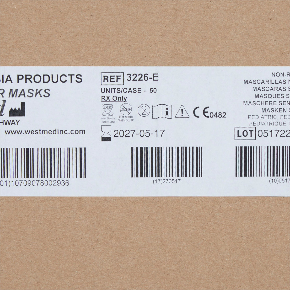 NonRebreather Oxygen Mask McKesson Elongated Style Pediatric Adjustable Head Strap - BeHope