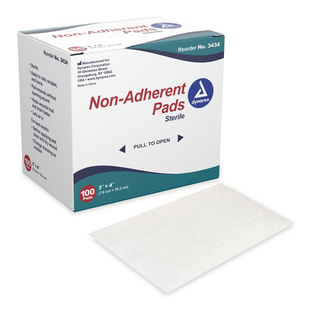 Non-Adherent Dressing Dynarex® 3 X 4 Inch Sterile 100 per Pack - BeHope
