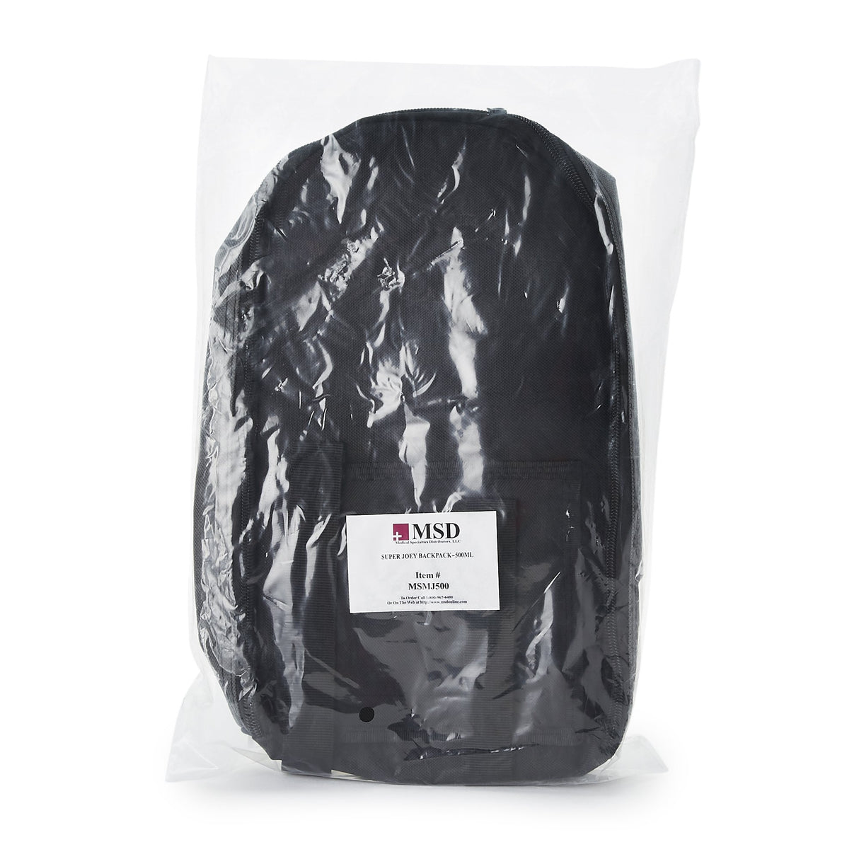 Feeding Pump Backpack McKesson Black, Pump Pocket, Outside View Window, Solution Wrap, Support Straps, 2 X 8 X 13 Inch - BeHope