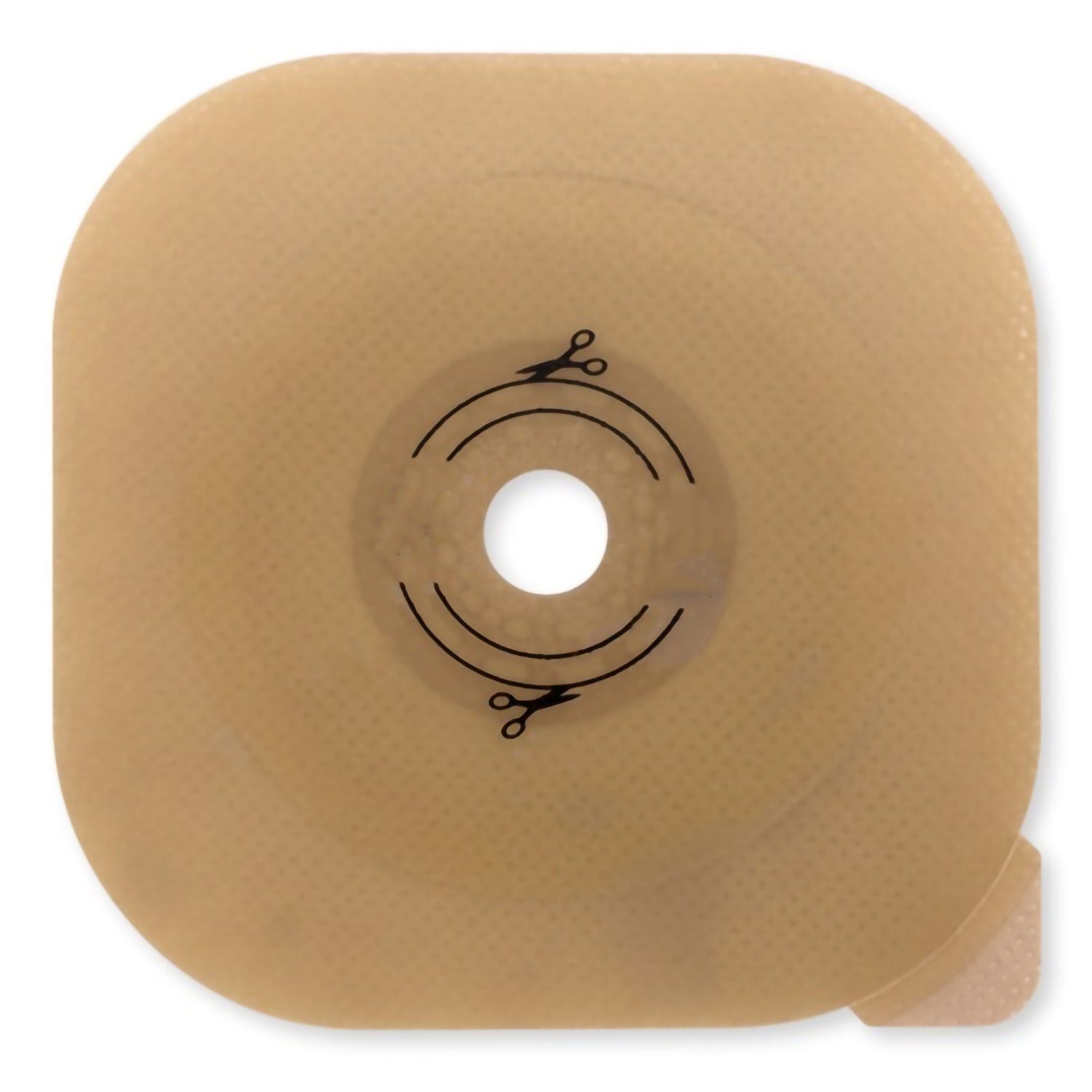 Ostomy Barrier CeraPlus Trim to Fit, Extended Wear Adhesive without Tape 70 mm Flange Blue Code System Up to 2-1/4 Inch Opening - BeHope