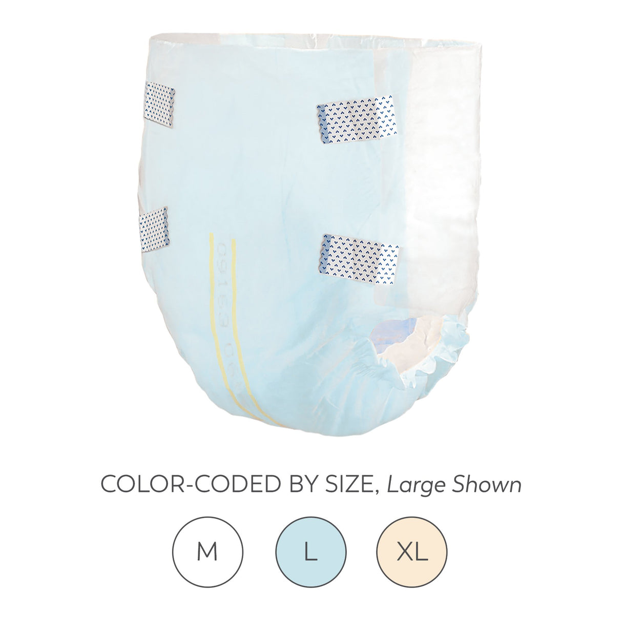 Unisex Adult Incontinence Brief Tranquility® Essential X-Large Disposable Moderate Absorbency - BeHope