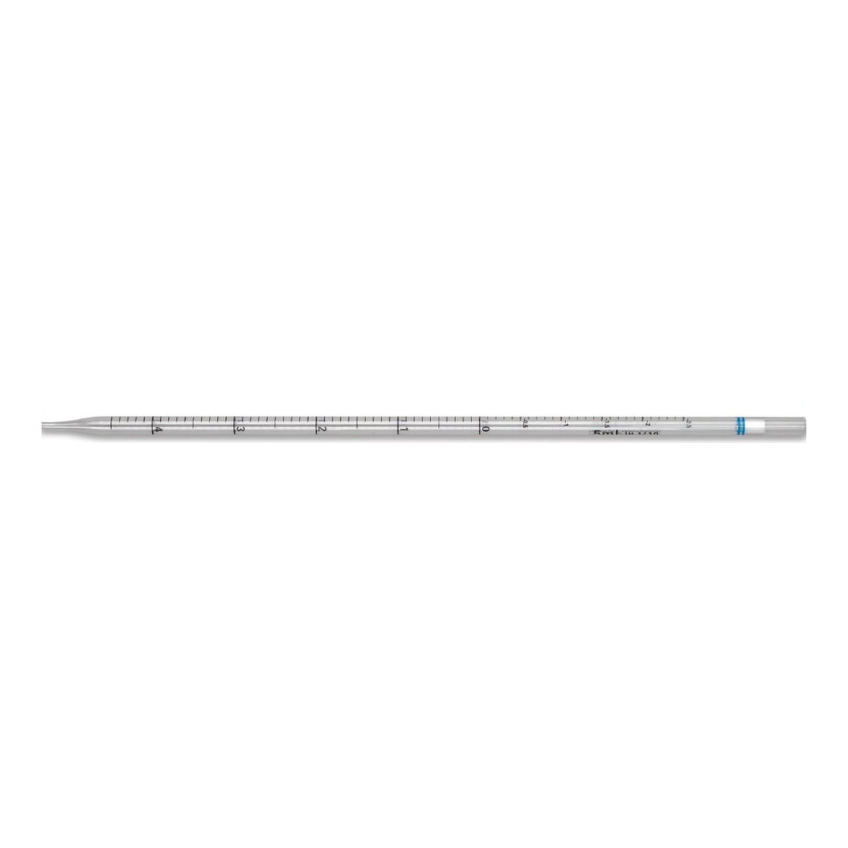 McKesson Serological Pipette 5 mL 0.1 mL Graduation Increments / 2.5 mL Negative Graduations Sterile - BeHope