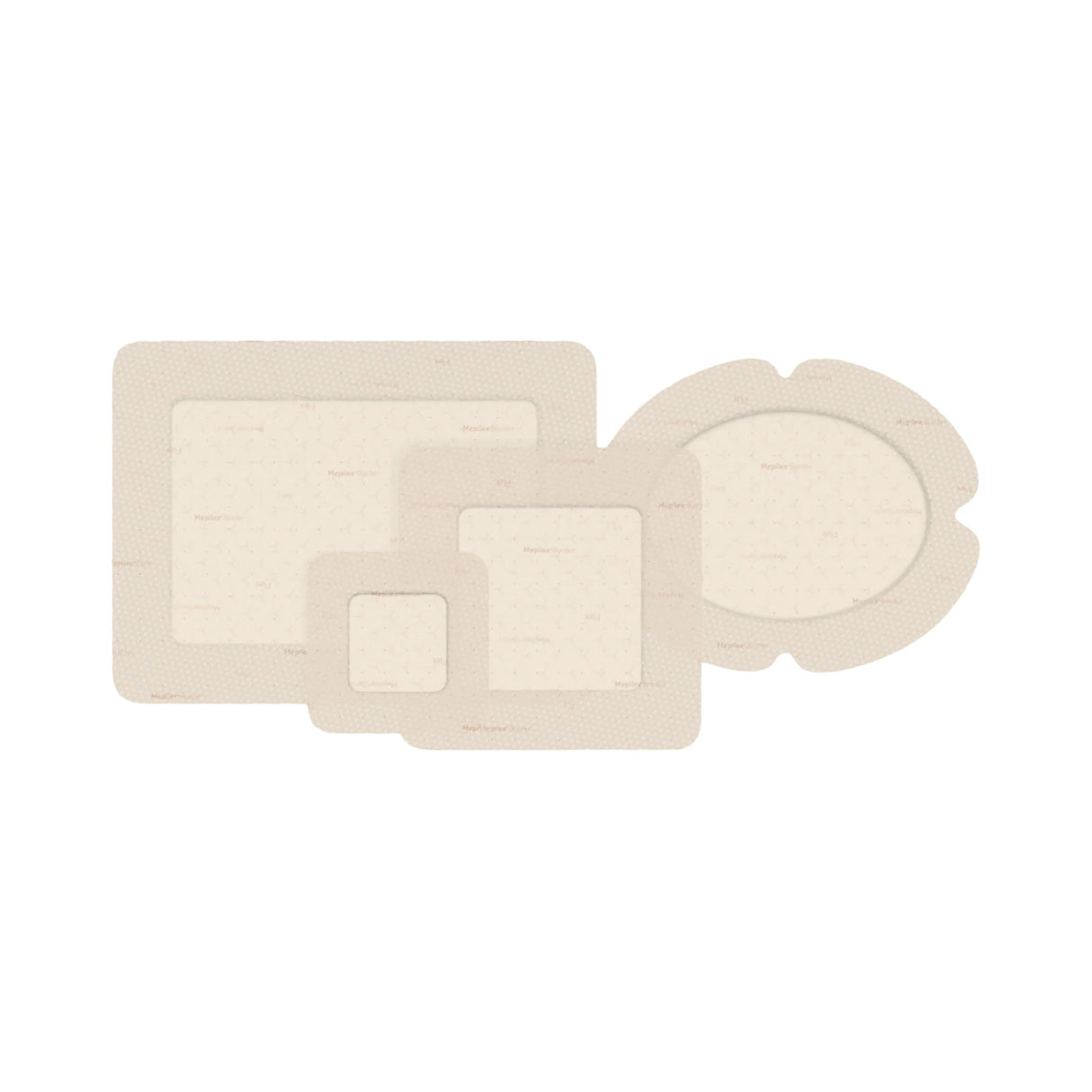 Foam Dressing Mepilex® Border Flex 5.1 X 6.3 Inch With Border Film Backing Silicone Adhesive Oval Sterile - BeHope