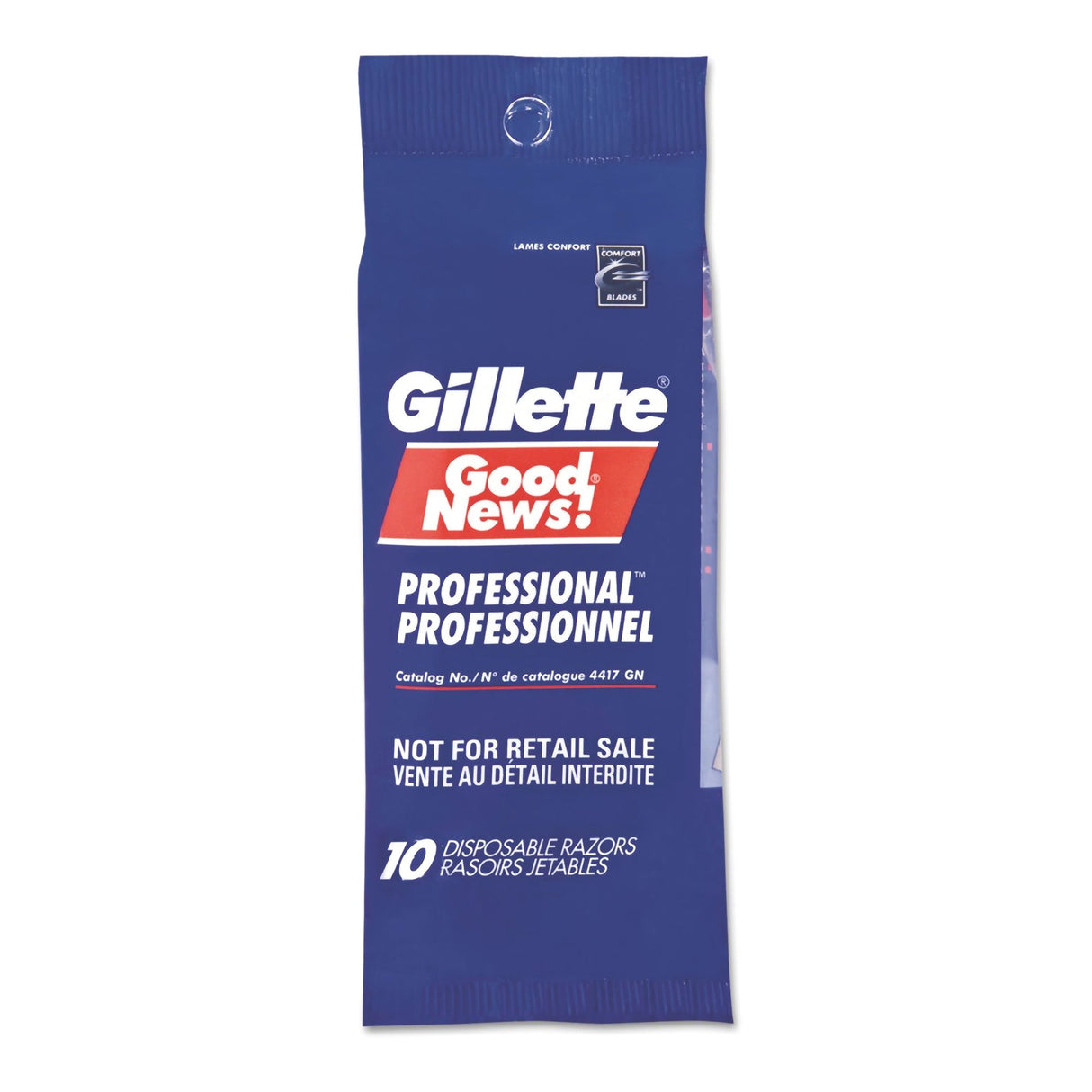 Personal Razor with Lubricating Strip Gillette® Good News Single Edge Twin Blade NonSterile Disposable - BeHope