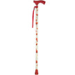 Folding Cane Switch Sticks® Aluminum 32 to 37 Inch Height Poppies Print - BeHope