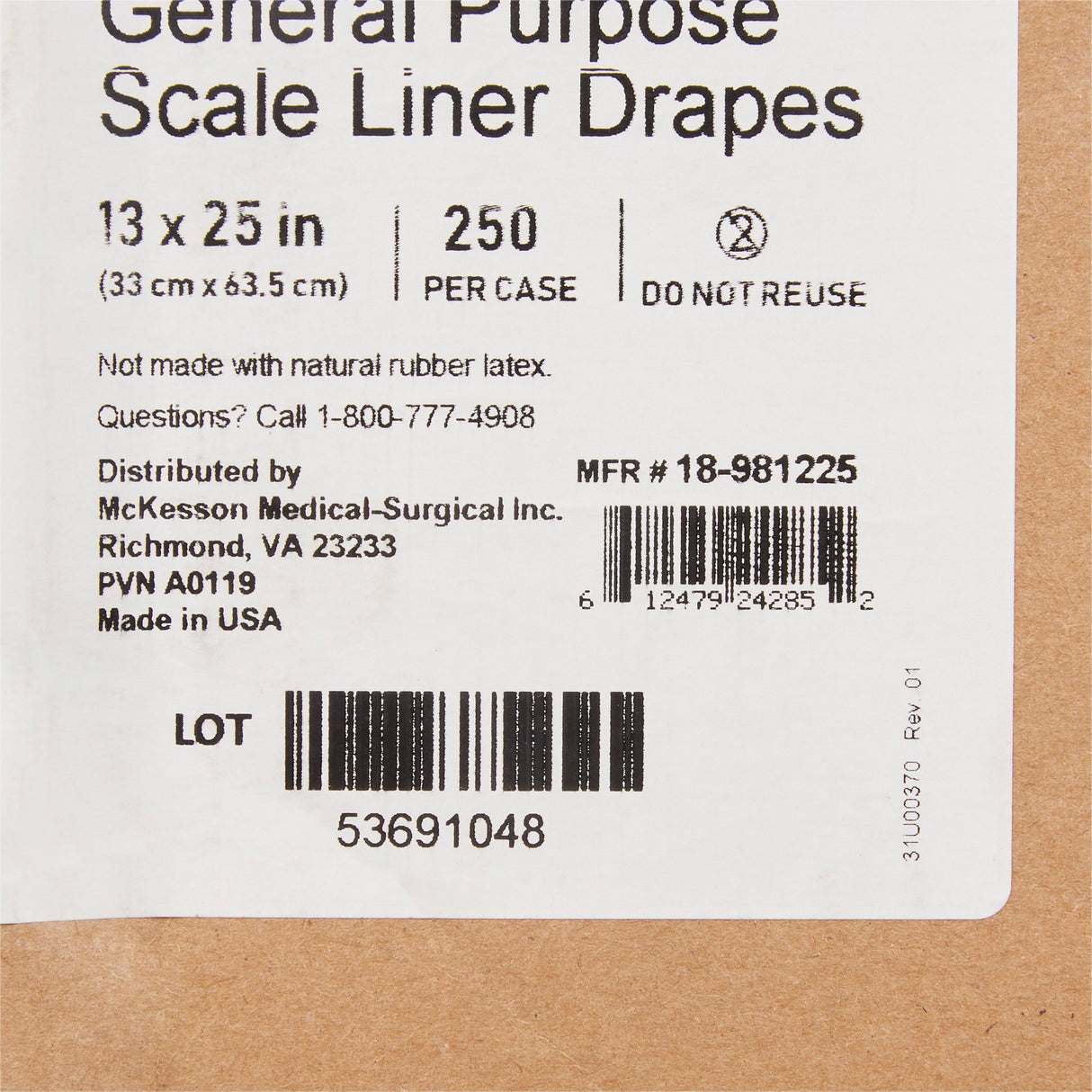 Scale Liner Paper McKesson 13 Inch Width 25 Inch Length Print (Pins, Bottles and Carriages) Smooth - BeHope