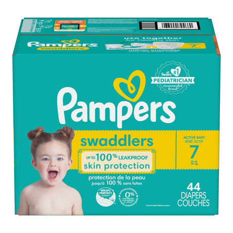 Unisex Baby Diaper Pampers Swaddlers Size 7 Disposable Heavy Absorbency