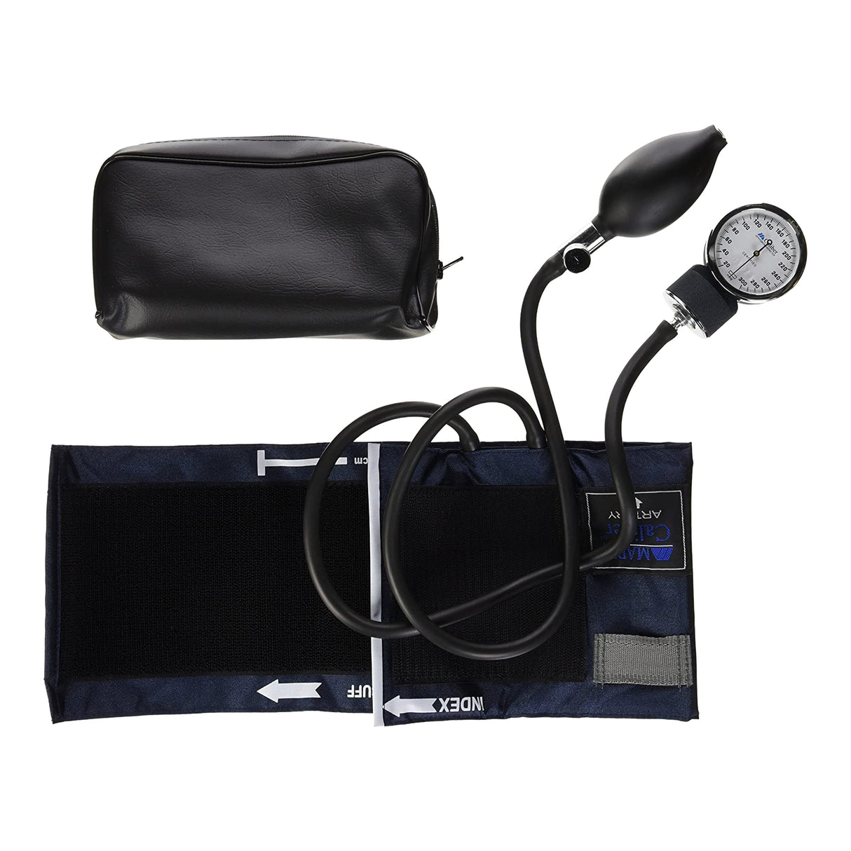 Aneroid Sphygmomanometer Unit MABIS®Legacy Large Adult Cuff Nylon Cuff 33 - 51 cm Pocket Aneroid - BeHope
