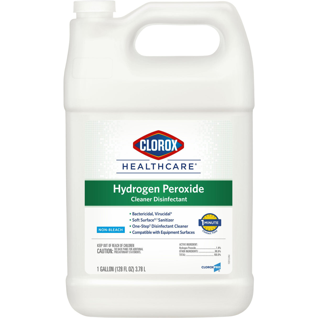 Surface Disinfectant Cleaner Refill Clorox Healthcare® Peroxide Based Manual Pour Liquid 1 gal. Jug Unscented NonSterile - BeHope