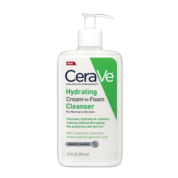 Facial Cleanser Cerave® Cream-to-foam Cream 12 Oz. Pump Bottle Unscented - Behope