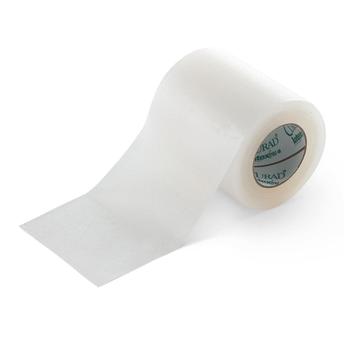 Medical Tape Curad® Transparent White 2 Inch X 10 Yard Plastic Nonsterile