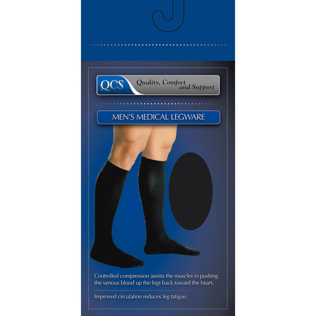 Compression Socks Loving Comfort® Knee High X-Large Black Closed Toe - BeHope