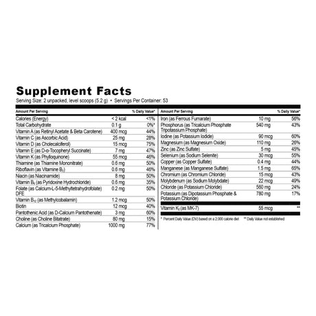 Pediatric Oral Supplement NanoVM® 4 - 8 Years Unflavored 275 Gram Jar Powder Vitamins / Minerals Food Allergies - BeHope