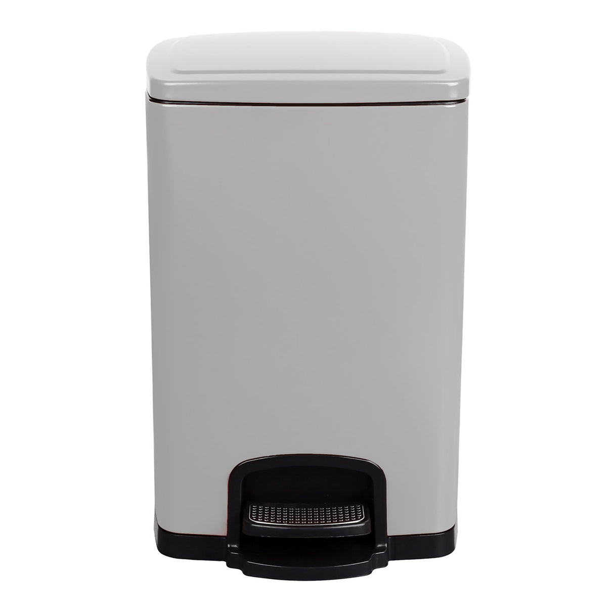 Trash Can McKesson 20 Quart / 5 gal. White Metal Square - BeHope