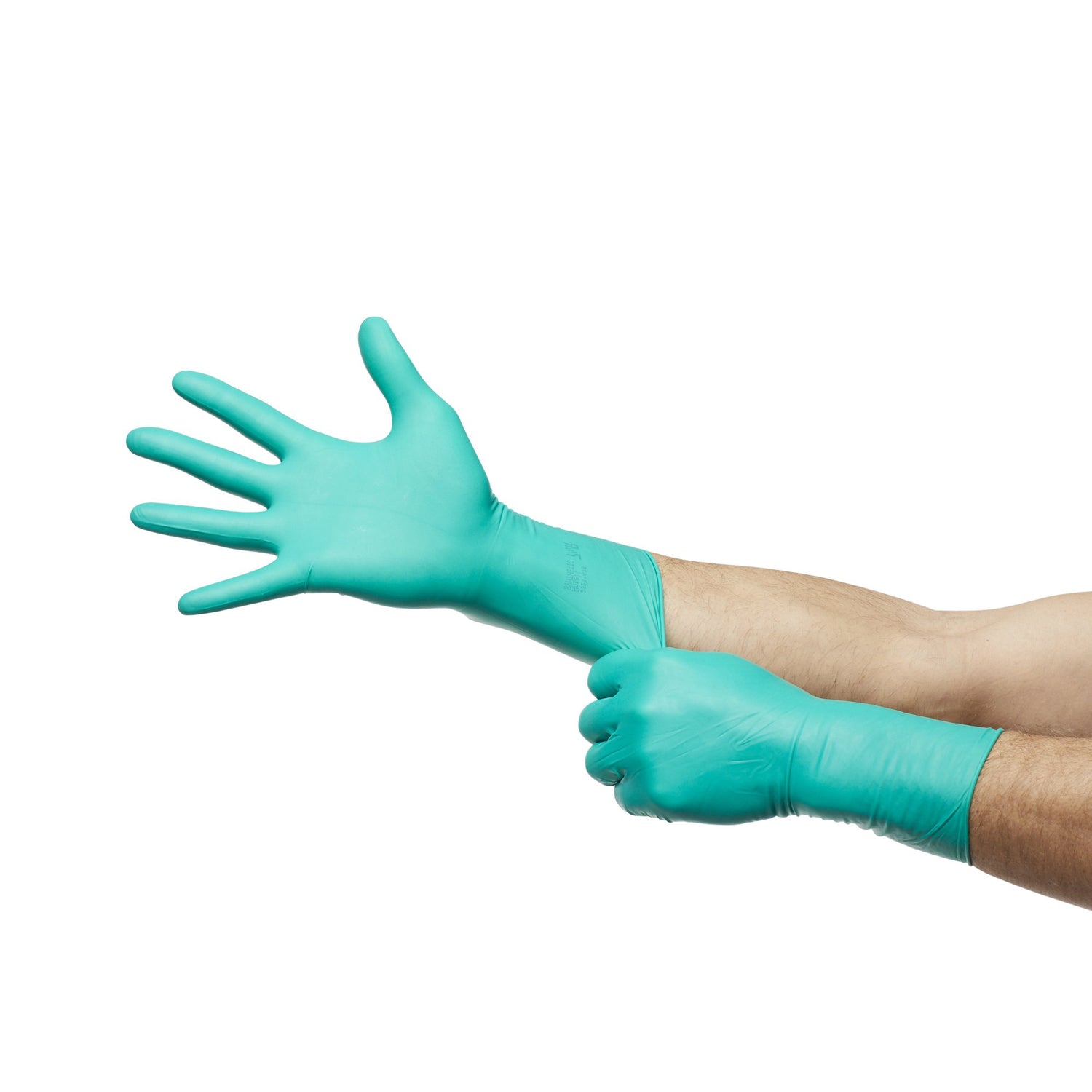 Surgical Glove GAMMEX® Non-Latex Size 7.5 Sterile Polyisoprene Standard Cuff Length Micro-Textured Green Chemo Tested - BeHope