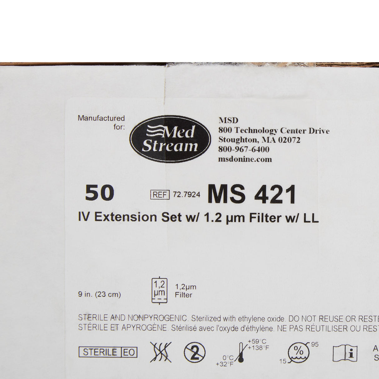 IV Extension Set McKesson Standard Bore 9 Inch Tubing 1.2 Micron Filter Sterile - BeHope