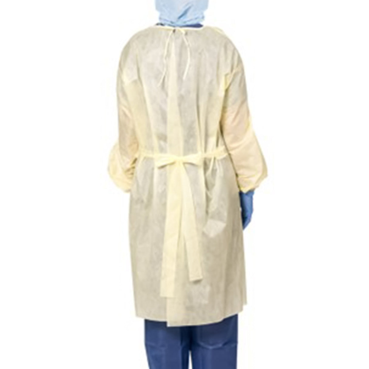Protective Procedure Gown Precept® One Size Fits Most Yellow NonSterile AAMI Level 2 Disposable - BeHope