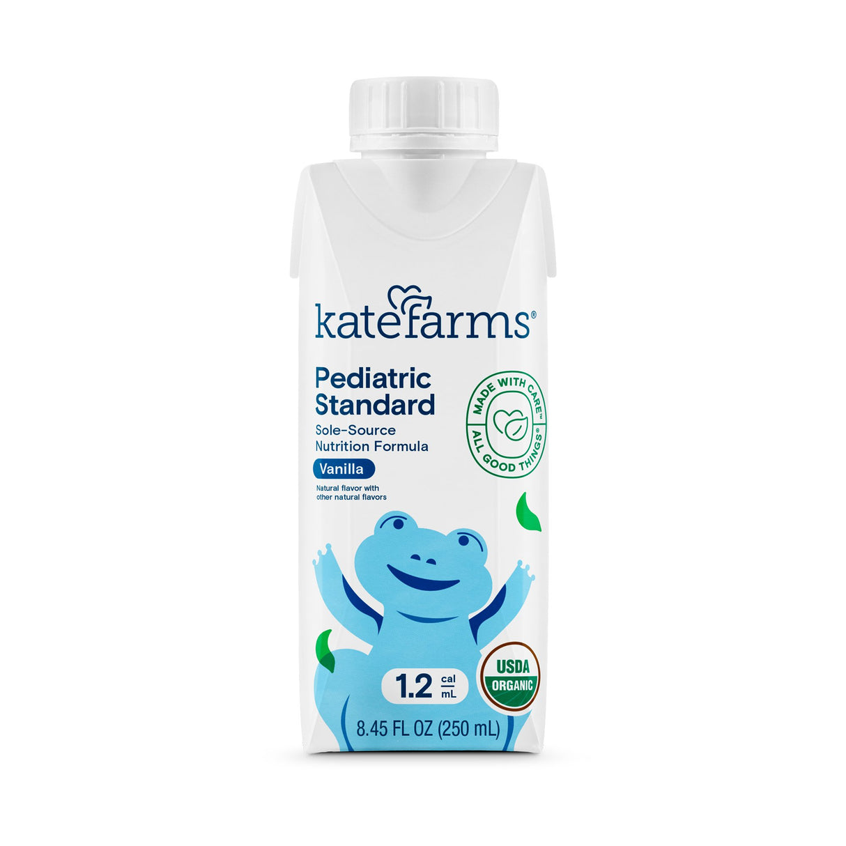 Pediatric Oral Supplement Kate Farms Pediatric Standard 1.2 Vanilla Flavor 8.45 oz. Carton Liquid Organic Pea Protein - BeHope