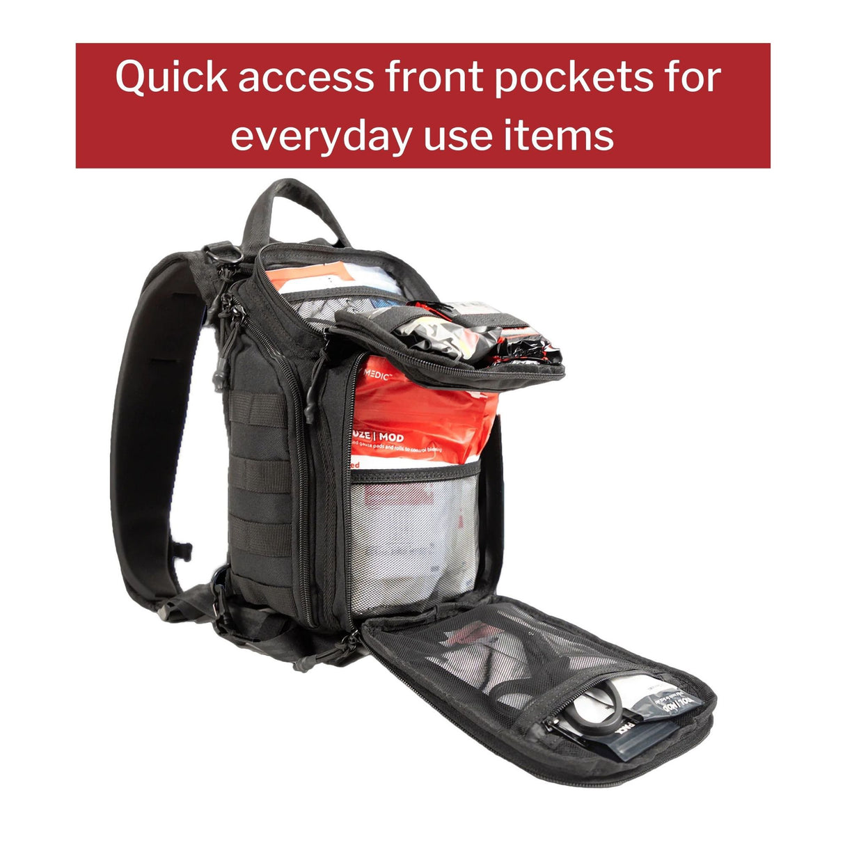 First Aid Kit My Medic RECON Standard Red Nylon Backpack - BeHope