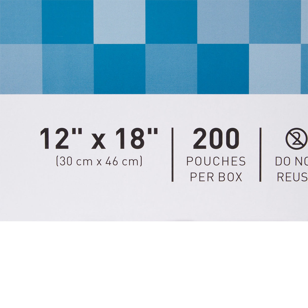 Sterilization Pouch McKesson Ethylene Oxide (EO) Gas / Steam 12 X 18 Inch Transparent Blue / White Self Seal Paper / Film - BeHope