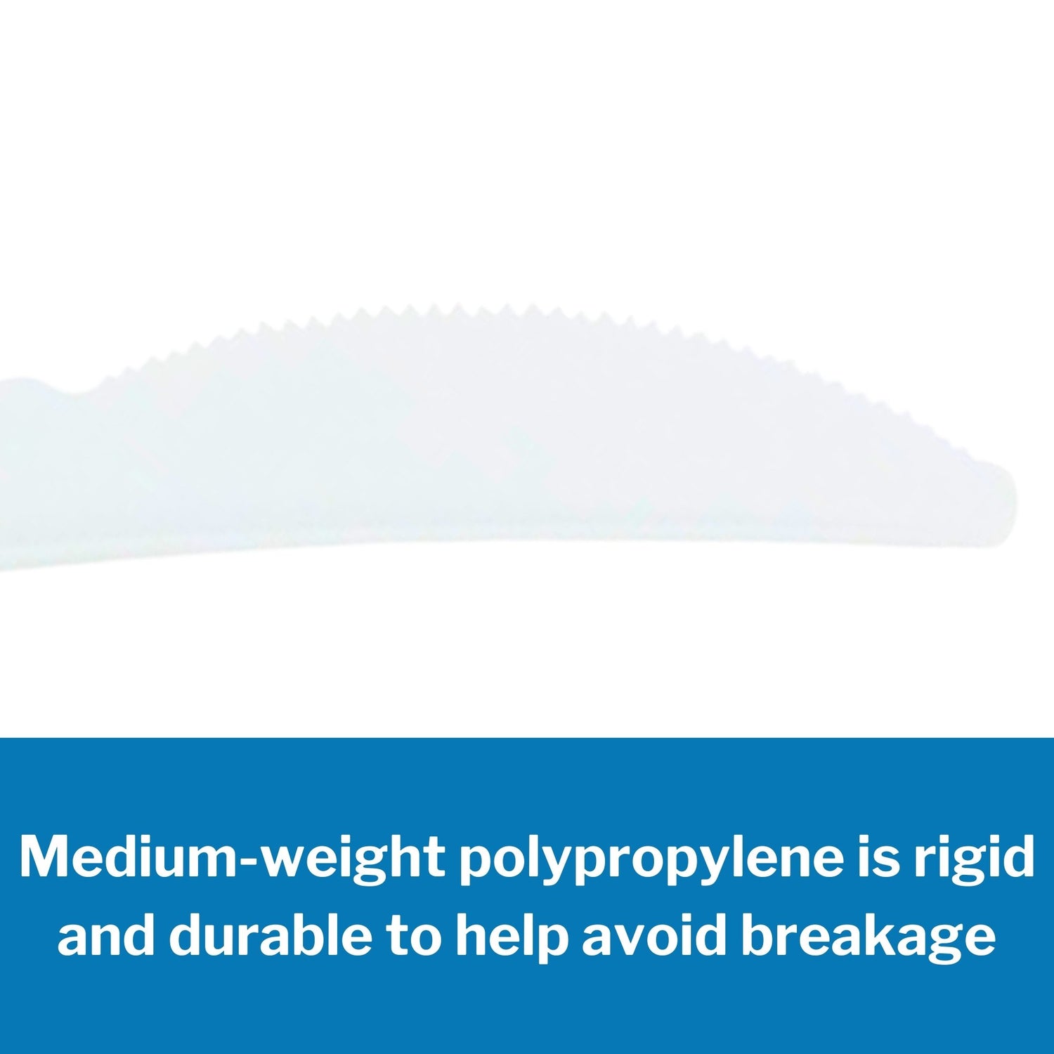 Knife McKesson Medium Weight White Polypropylene - BeHope