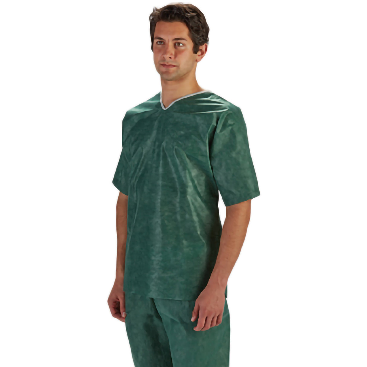 Scrub Shirt Barrier® X-Large Green 3 Pockets Short Sleeve Unisex - BeHope