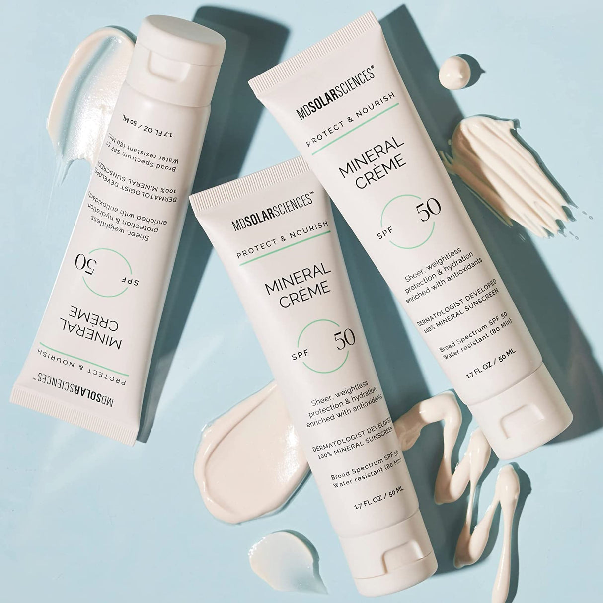 Sunscreen MDSolarsciences™ Mineral Crème SPF 50 Cream 3.4 oz. Tube - BeHope