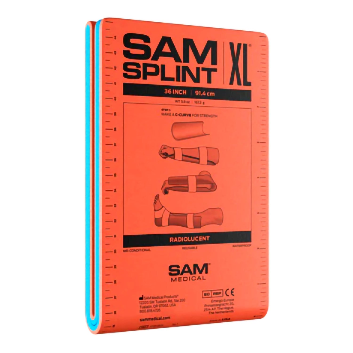 Arm Splint Sam® Without Closure One Size Fits Most - BeHope