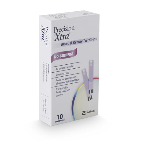 Blood Glucose and Ketone Test Strips Precision Xtra® 10 Strips per Pack - BeHope