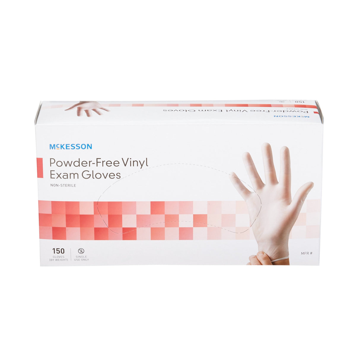 Exam Glove McKesson X-Small NonSterile Vinyl Standard Cuff Length Smooth Clear Not Rated - BeHope