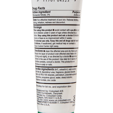 Skin Protectant Baza Antifungal 2 oz. Tube Scented Cream CHG Compatible