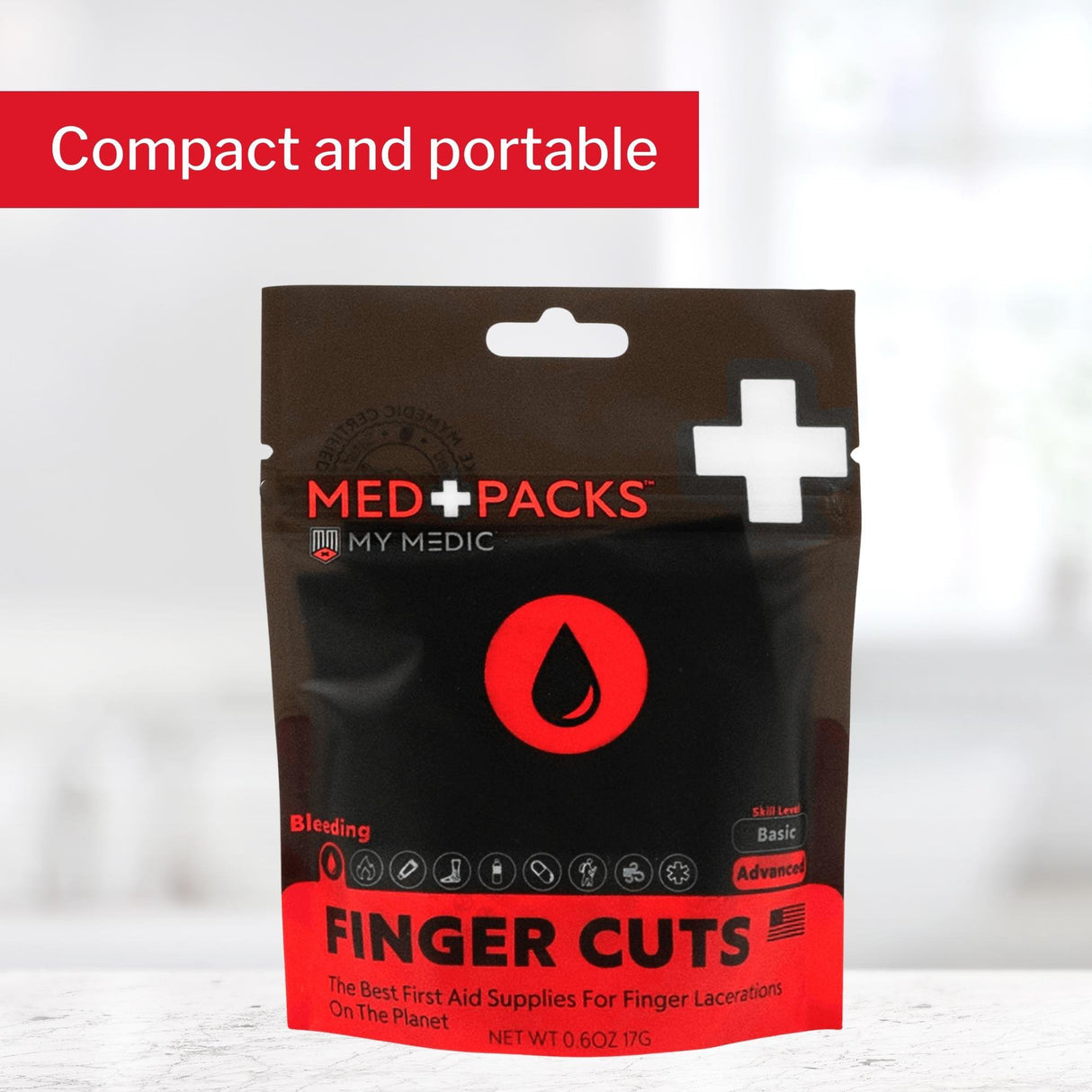 First Aid Kit My Medic™ MED PACKS FInger Cut Pouch - BeHope